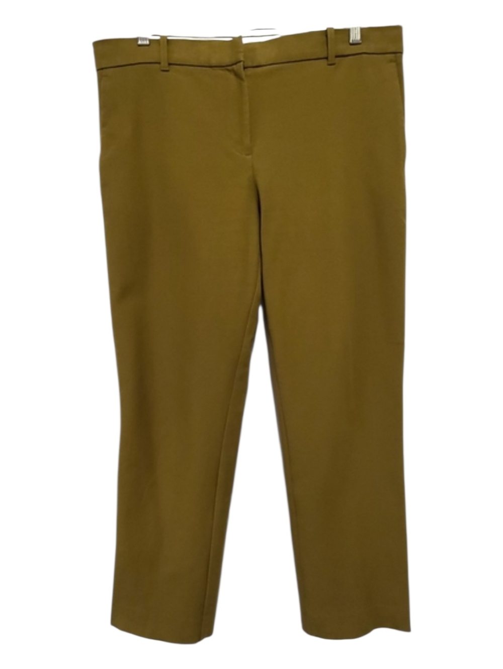 Ann Taylor Olive Green Ankle Pants Sz 10 | Cropped Workwear Trousers | Business